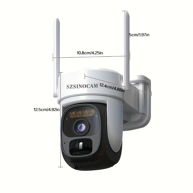 2k 3mp solar security camera way talk color night Temu