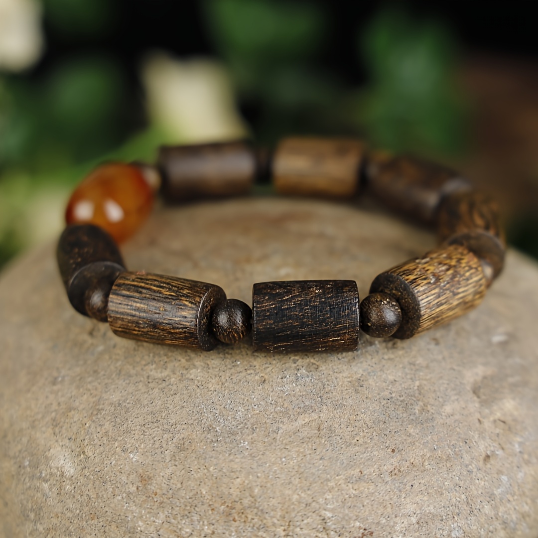 Handwoven Gourd-Shaped Incense Bead Bracelet