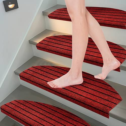 16pcs removable outdoor stair step mat self anti slip carpet safety protection suitable for pets