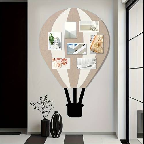 romantic hot air balloon felt display board multi functional push pin message board self reusable fabric wall decor suitable for photos and notes foldable message board with self backing ideal for fashionable home
