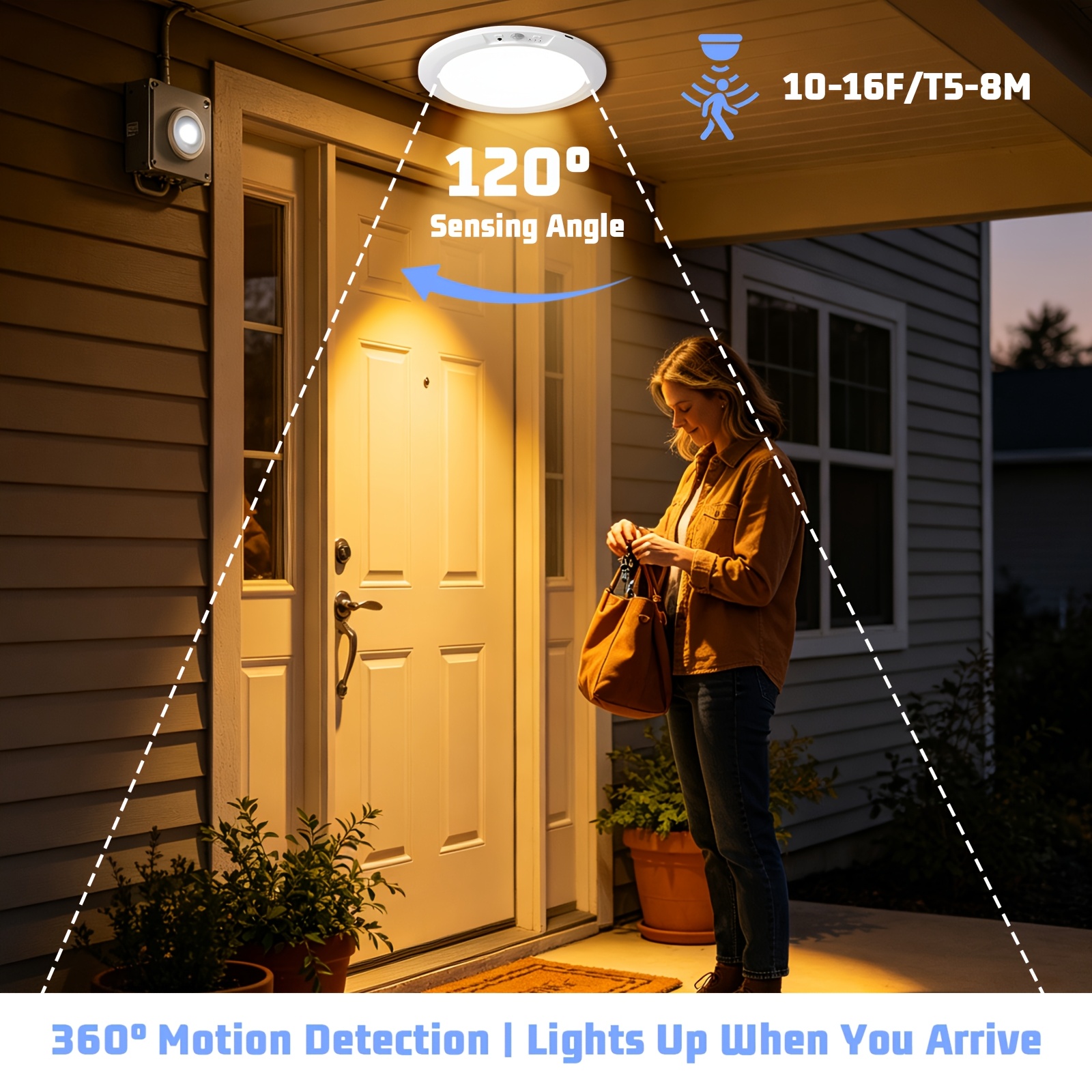 Magnetic Ceiling Lamp, Rechargeable LED Ceiling Light with Remote