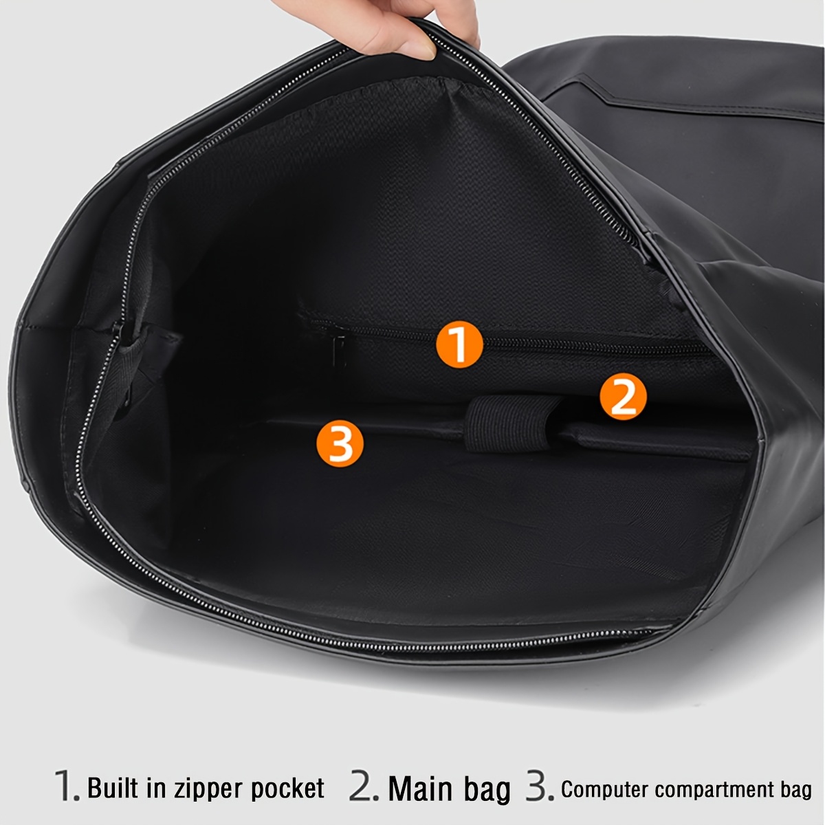 Roll-top Backpack 2025 New Style Women's Backpack, Fashionable and Trendy, Large-capacity Travel Backpack, Commuting Computer Bag for Men