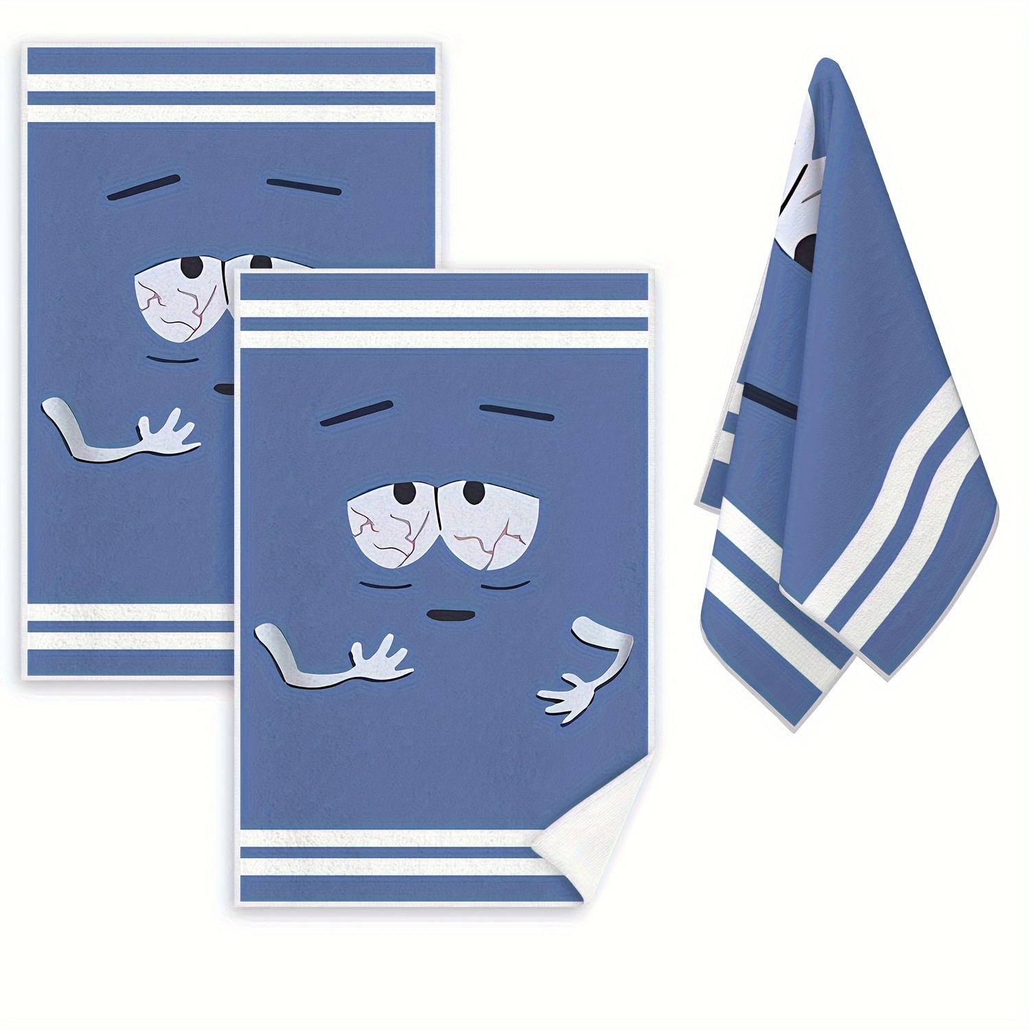 

Contemporary Kitchen Towel Set: Space Themed, Super Fine Fiber, Machine Washable, 2 Pieces, 17in/43cm X 26in/66cm