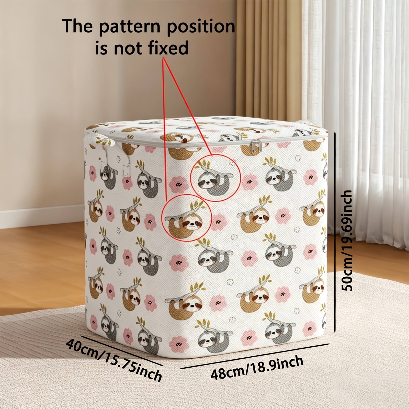 TEMU Sac de Rangement Imbrication - 1 pièce Sac de Rangement pour Vêtements, Sac de Voyage, Grande Capacité, avec Poignée, Pliable, Peut Être Utilisé
