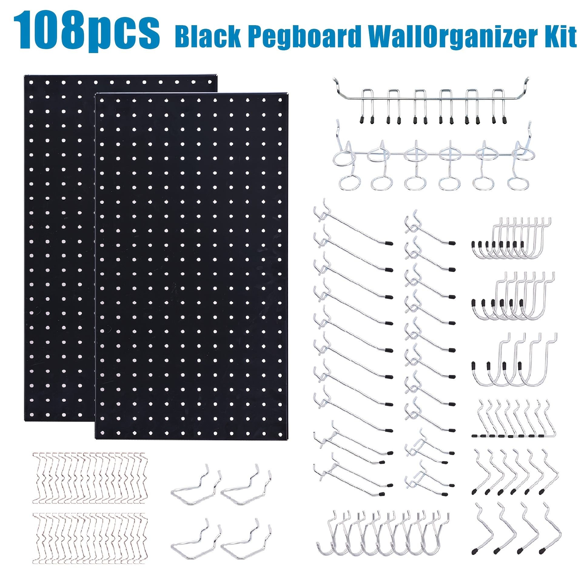 peg board and hooks sold on Temu United States