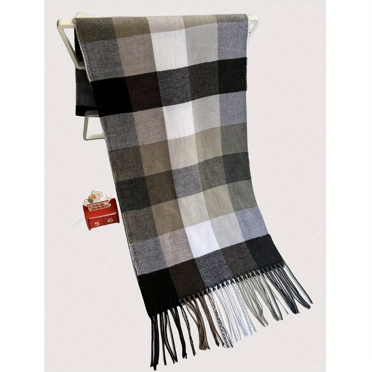 Cozy British-Inspired Plaid Scarf - Imitation Cashmere, Thick & Warm for Autumn/Winter, Perfect Couple's Gift, Colorful, Korean Version details 18