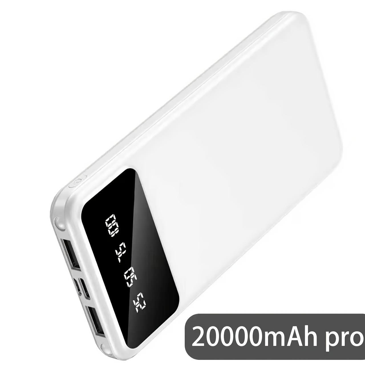 TEMU 20000mah Portable Power Banks Dual 5v Usb Port, Travel And Camping External Backup Battery Set, Suitable For Phones/tablets Christmas And