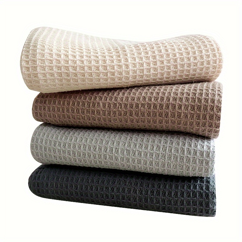 

4-piece Ultra-absorbent Cotton Waffle Weave Dish Towels - Thick, Soft Kitchen Cleaning Cloths For Dishes & Counters
