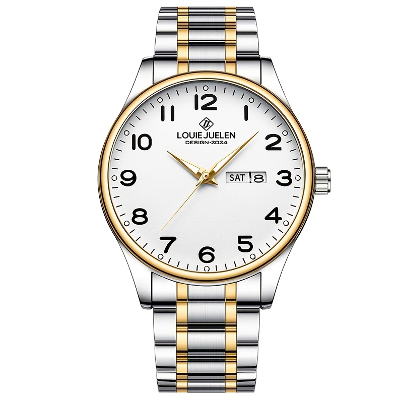 (fully Automatic Mechanical Watch) Men's Multifunction Wristwatch, Transparent Small Dial With Roman Markers, No Battery Required