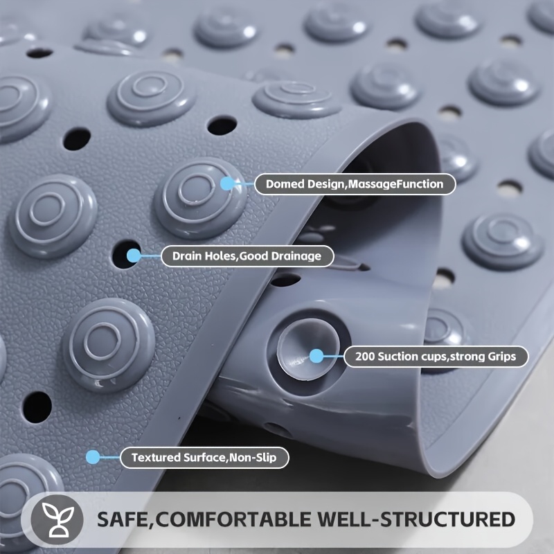 Non-Slip Bathroom Mat for Home Use, Anti-Fall Bath and Toilet Floor Pad with Massage Function