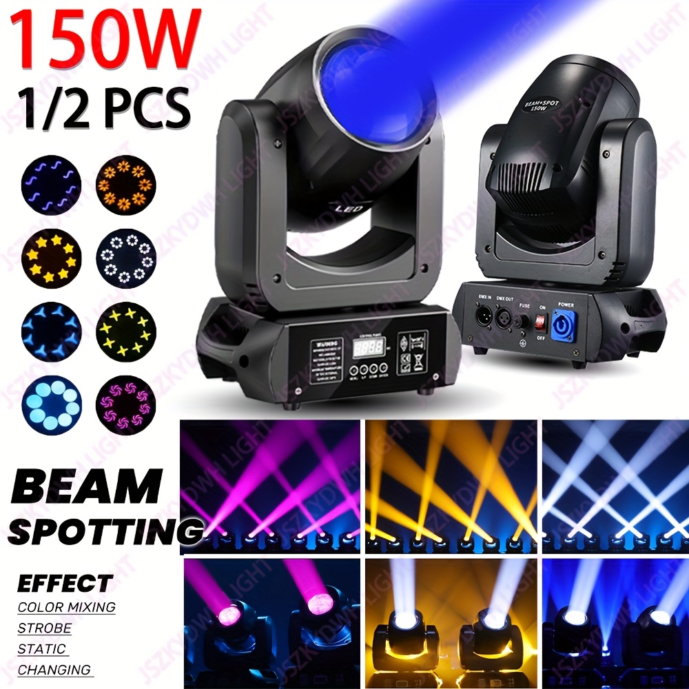 1 2pcs 150w rgbw 8 8 gobo stage light dj disco light 12 channels professional moving   wedding   ambient light 0