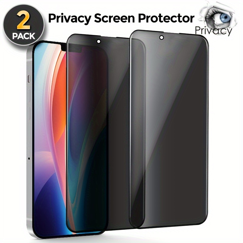 Protection Écran Céramique Anti-Espion iPhone 15 14 13 12 Mini SE 11 Pro  Max X 8