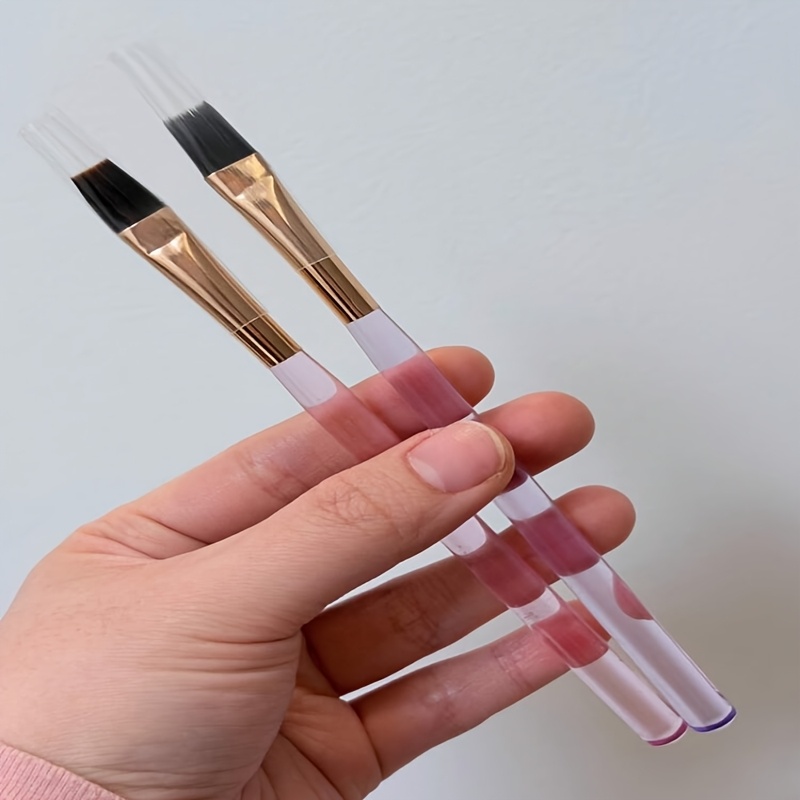 Extra-Wide Flat Head Nail Extension Builder Gel Brush Pen