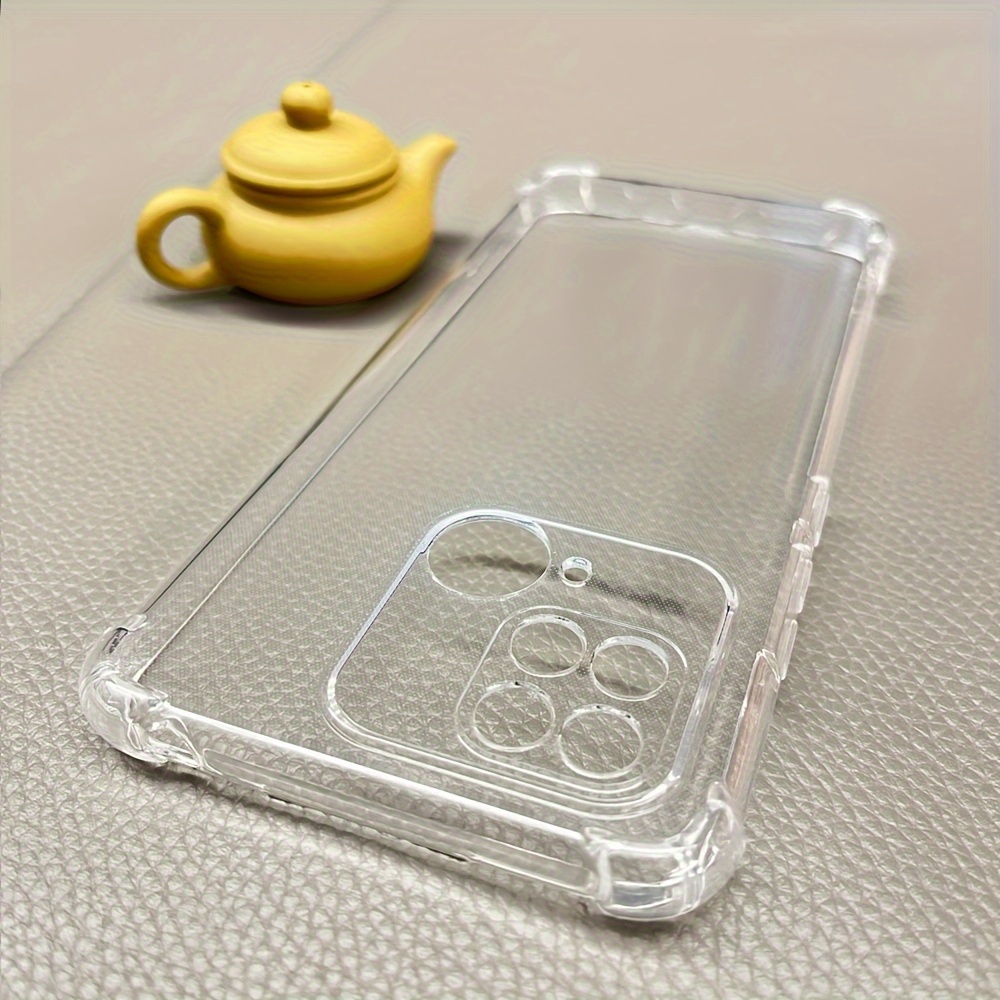 E-shop Handyhülle: 6,71" Geeignet für Xiaomi Redmi 10C Verdickte Airbag Stoßfeste Klare Weiche TPU Handyhülle für Mi 10C Transparente Rückseite Hüllen