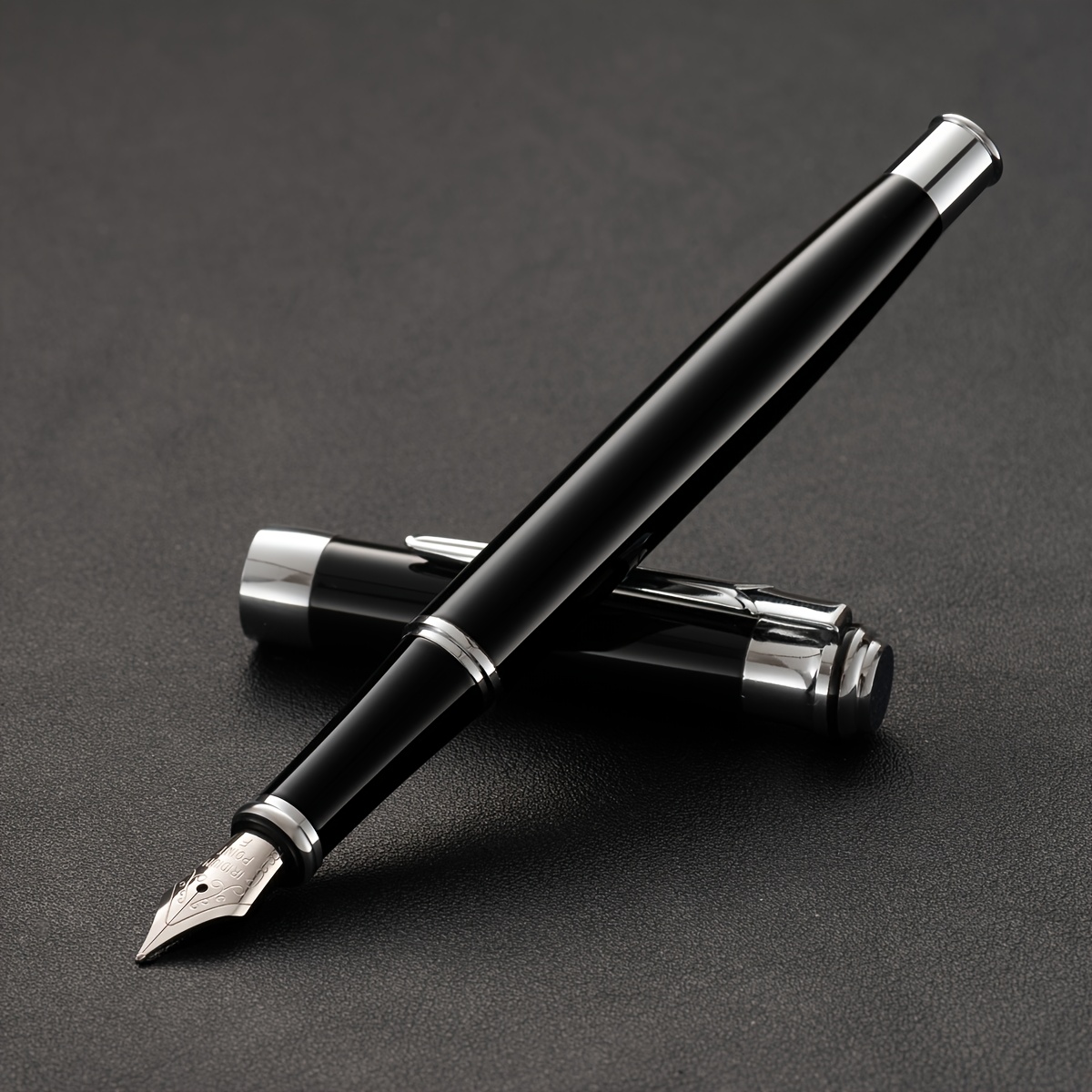 TEMU Pluma Estilográfica de Lujo Profesional con Punta de 0.5 mm para Escritura y Caligrafía, Ideal para Oficina y Regalo VIP