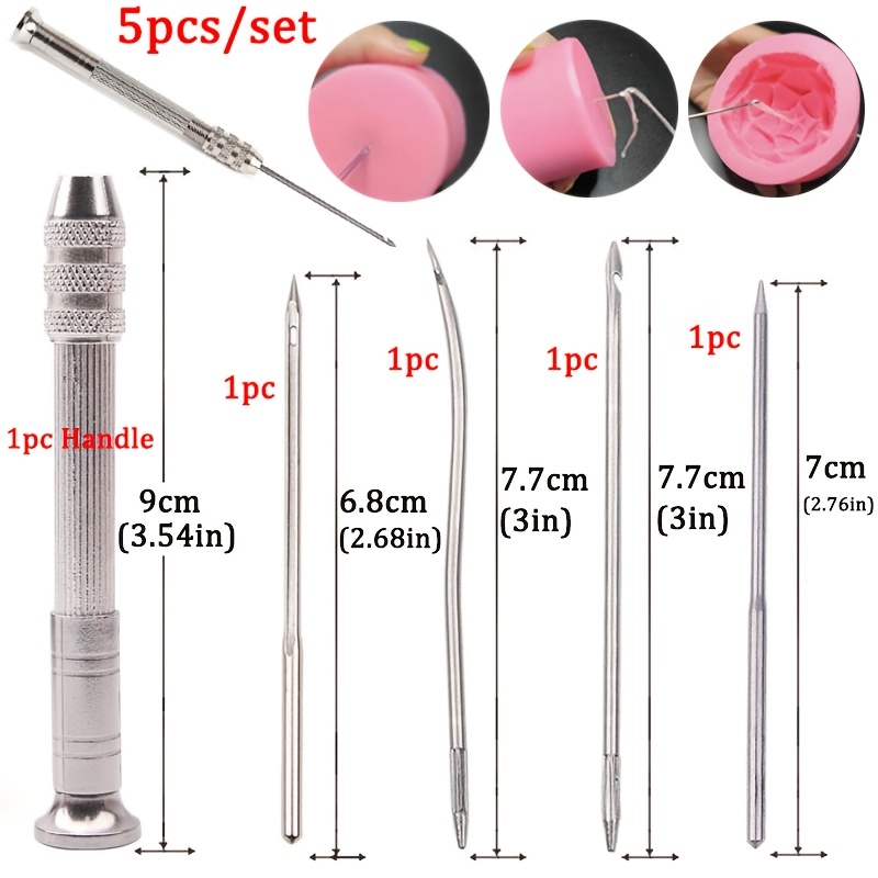 TEMU Juego de agujas de perforación para de velas de varios tamaños, 5/11 piezas, con brocas de de 0.8-3.0 mm para amantes de las manualidades y la