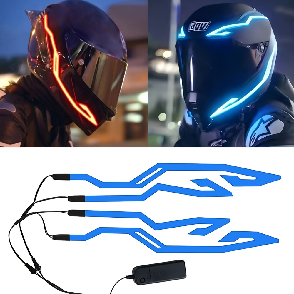 set led helmet lights motorcycle bicycle helmet light Temu - Main Image