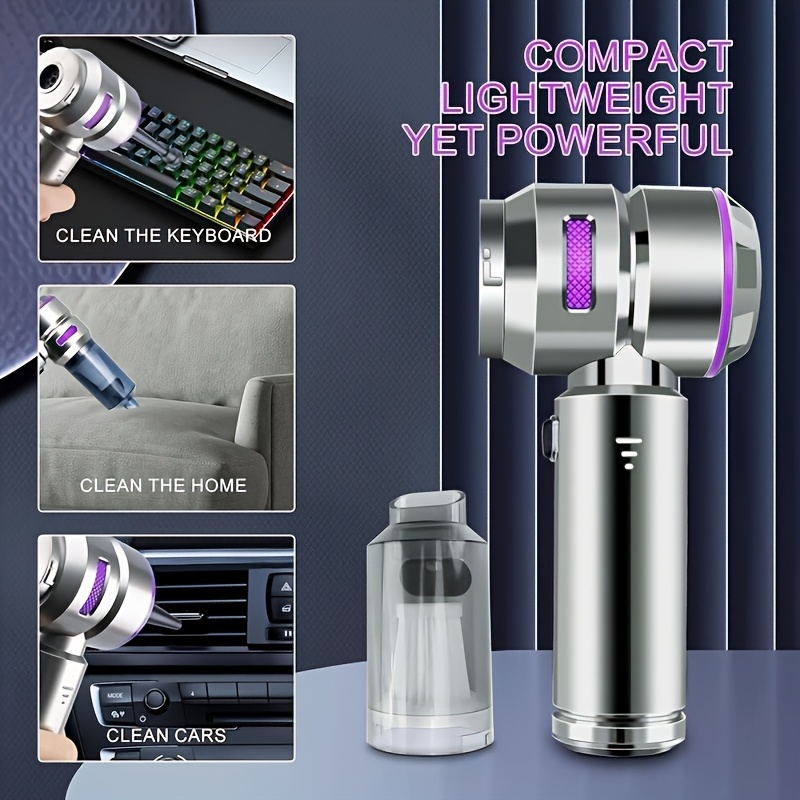 16000pa high 100w brushless motor vacuum cleaner 2000mah 3 handheld car vacuum cleaner air dust remover 4 in 1 portable vacuum suitable for cars and camping Product details 3