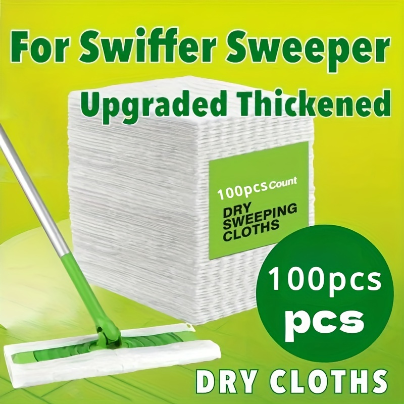 

-pack Polypropylene Dry Sweeping Cloths For Sweeper - Dust Mop Pads, Dual-use Wet/dry, Easy Clean Disposable Refills For Home And Office Cleaning, Absorbent & Multifunctional