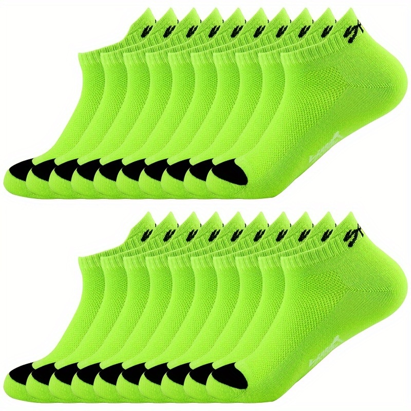 

20 Pairs Of Teenager's Solid Colour Liner Socks With Ear-lifting Design, Comfy Breathable Soft Socks, Spring & Summer
