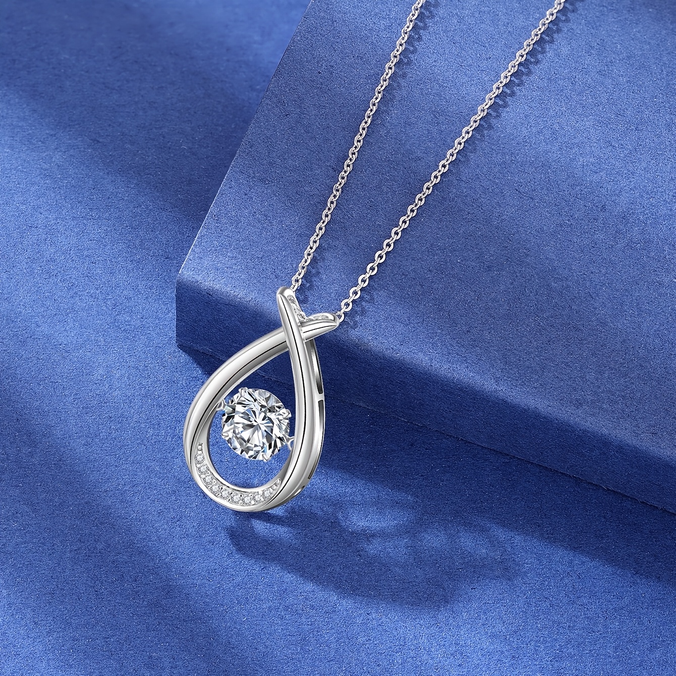 1.0CT Moissanite Necklace in 925 Sterling Silver — Elegant Gift