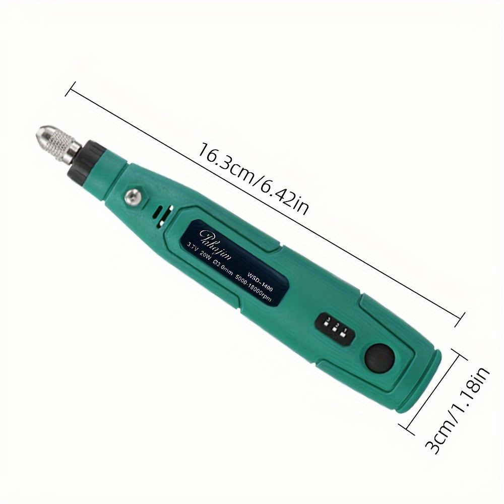Mini Cordless Rotary Tool Kit 3.7V USB Rechargeable with 3 Speeds and 44 Accessories for Sanding, Polishing, Drilling, Engraving, and DIY