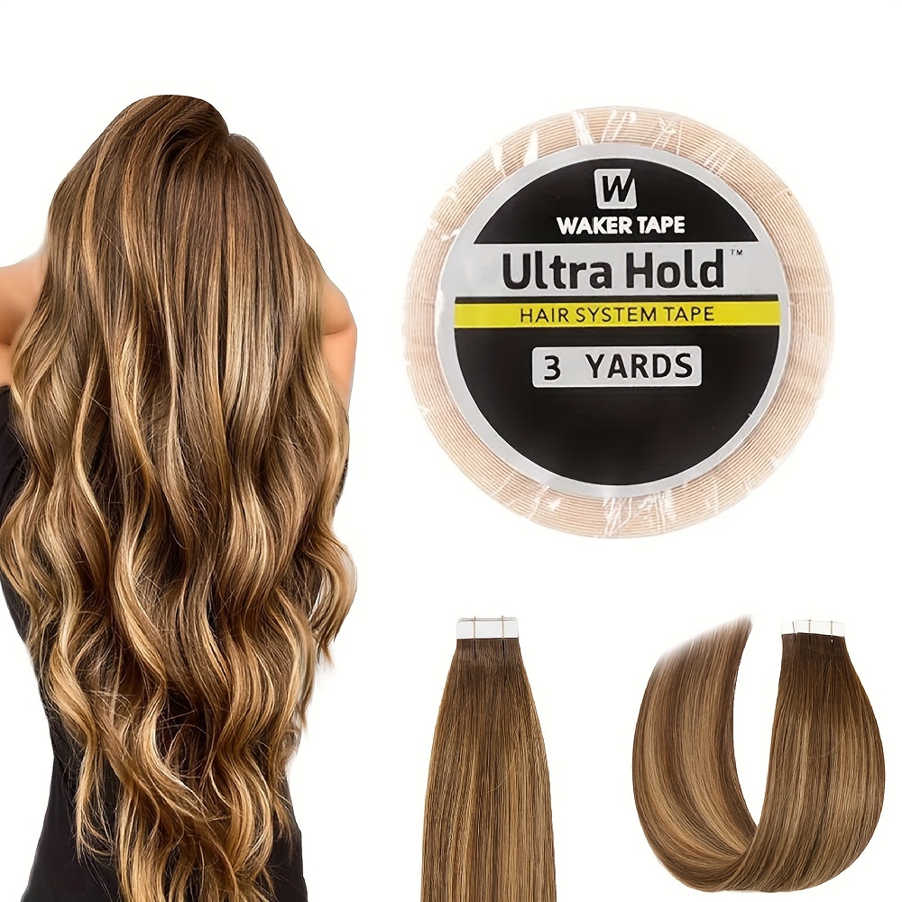 

Ultra Hold Tape, 3 Yards - Unisex-adult Double-sided Wig And Hair Extension Tape, Heat Resistant, Long-lasting Adhesive Support For Lace Front Wigs (0.8/1/1.27/1.9/2.54 Cm Width Options)