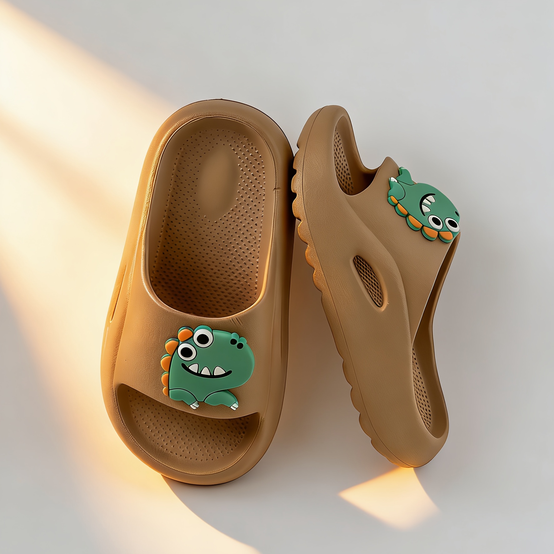 TEMU Children's And Summer Solid Color Versatile Indoor Home Sandals Lightweight Slippers Soft Sole Indoor And Outdoor Universal Comfortable Outdoor