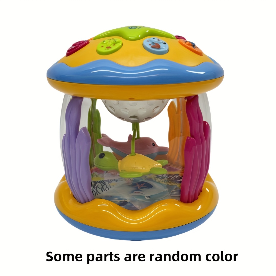 Muziekspel voor kinderen Drum met oceaanprojectielamp