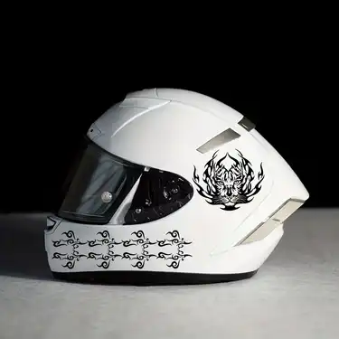 flying tiger motorcycle helmet decak P-40 Tigers 3" Sticker The Curtiss P40 warplane become well known during the defense of China during the Japanese Invasion from 1941 to 1942 United by Color P40 Warhawk
