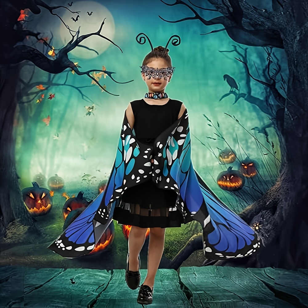 GDBY Butterfly Wings Costume Set for Girls - Party Animal Themed Princess Dress Up Accessories with Black Headband, Machine Washable Polyester and Spandex, Non-Feathered Butterfly Wings for Birthday Party Favors and Halloween Outfits details 3