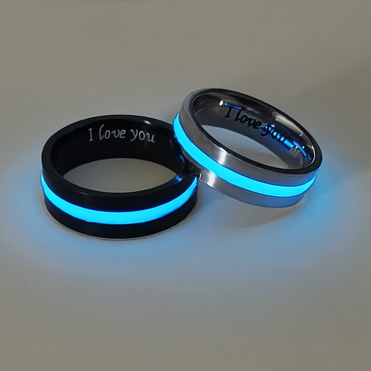 2pcs Luminous Circular Gear Glowing Rings