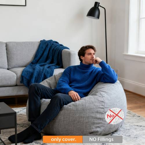 sillón puff sin relleno de 9 colores | bolsa lateral y asa, desbloquea el salón, , de camping, para estar acostado en casa/camping, coloca teléfonos/refrescos en lateral y toma la asa para cambiar de