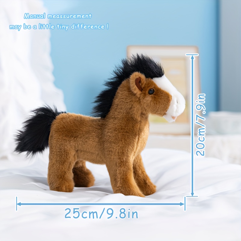Paard Pluche, Simulatie Paard Knuffels Zacht Huggale Plushie Kussen
