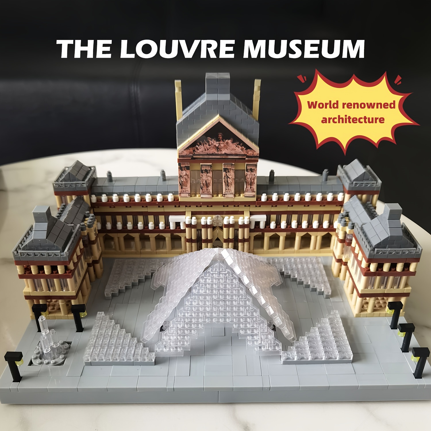 3377pcs Architecture Louvre Building Blocks Set World Famous Architectural Model Toys Gifts For Adult Building Blocks Toys