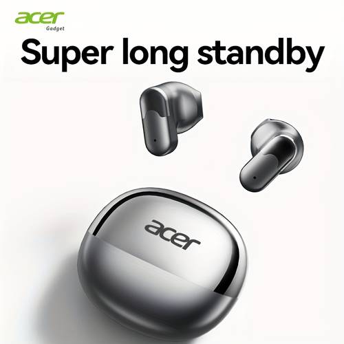 Acer'S Latest Wireless Earbuds Feature a Compact In-Ear Design, Equipped with a Noise-Canceling Microphone. They Are Lightweight And Portable, Offering Extended Battery Life. These Wireless 6.0 Headsets Deliver Bass Stereo Sound And Include Touch Co