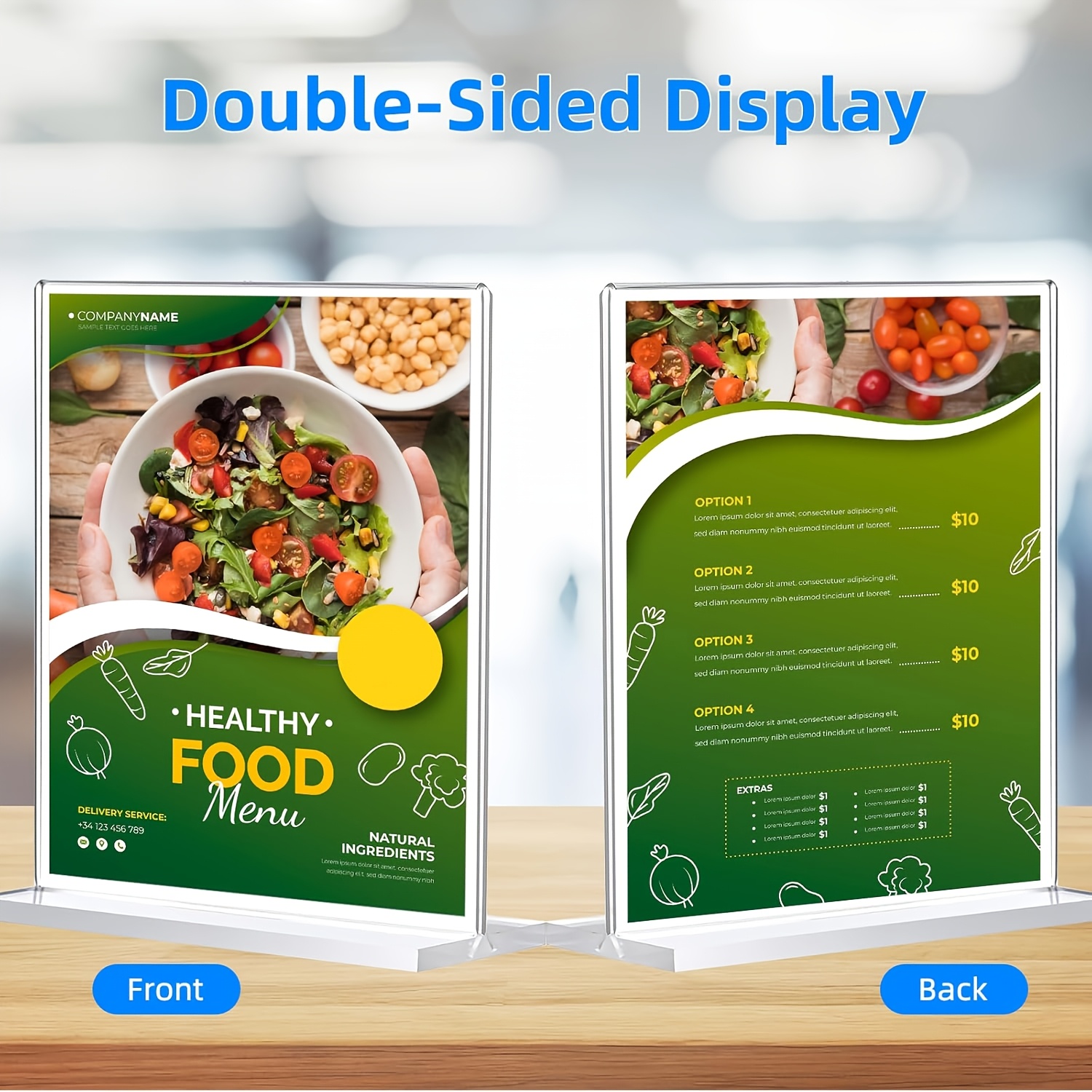 a4 acrylic display stand sold on Temu Philippines