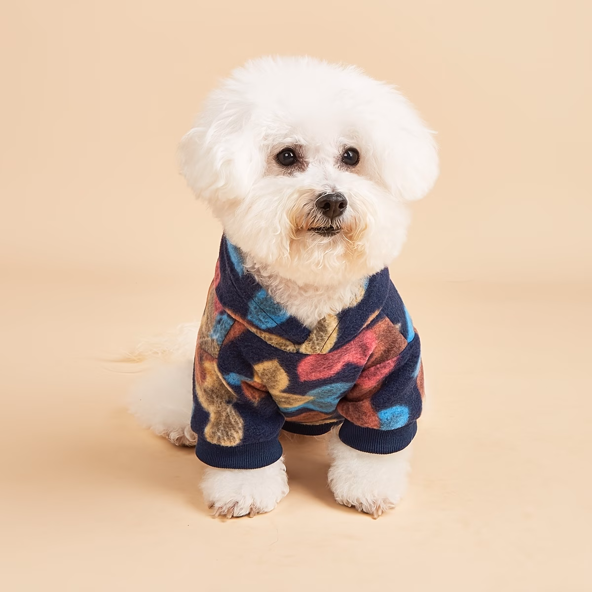 1pc pet hooded sweatshirt colorful autumn leaf clothes suitable for maltese yorkshire terrier persian pug rex golden shorthair american shorthair and other cats and dogs Product details 0