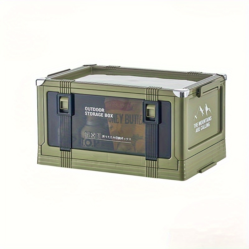 Outdoor Camping Storage Box Car Trunk Organizer Stackable Thick Foldable Box With Seat