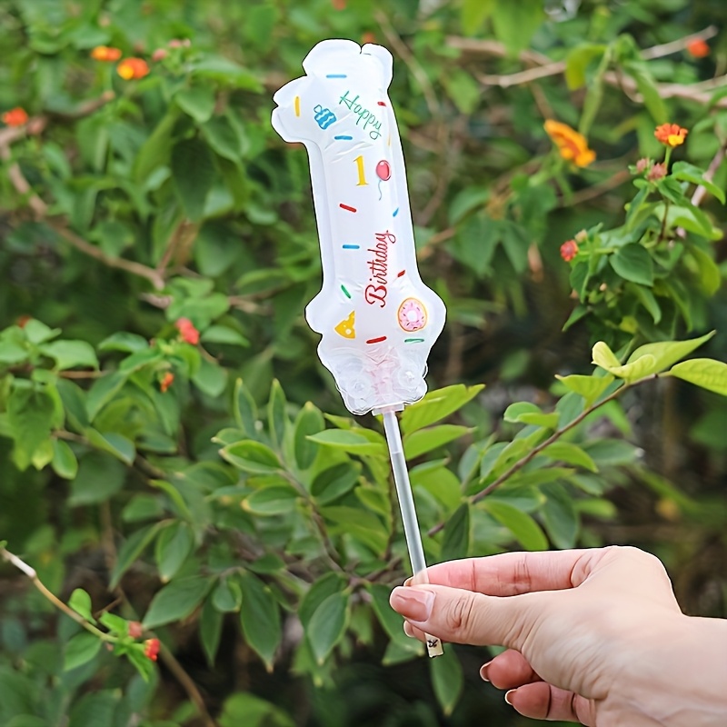 Digital Balloons Measuring 6 Inches For Party Decor, Featuring Birthday Festival Number Banners, Portable Aluminum Foil Balloons, Group Numbers For Celebrations, Birthdays, And Anniversaries