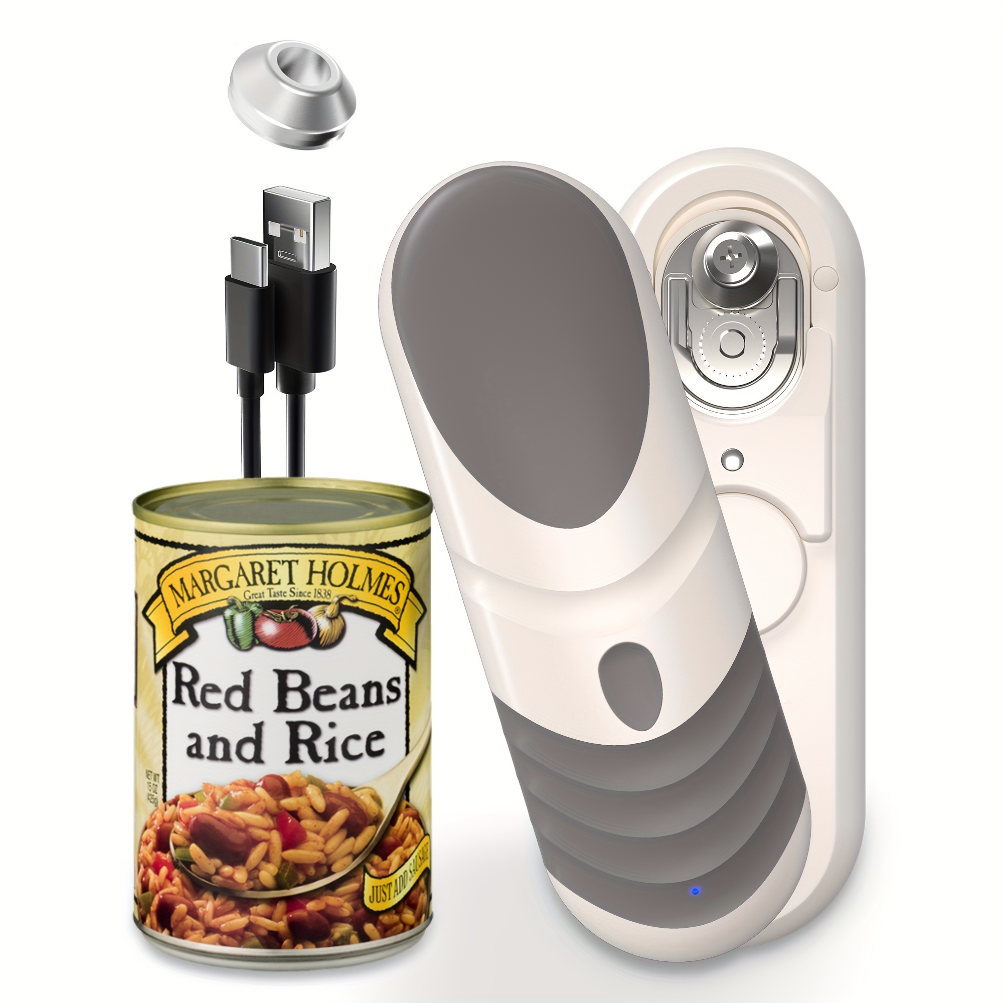 TEMU Electric Can , No Can , Electric Can With Magnetic, Auto Shut Off, Best Kitchen Gadgets Electric Can For Seniors With Arthritis