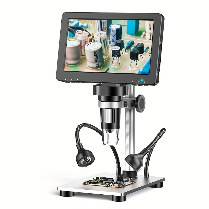 

2024 New 7" Coin Microscope - Lcd Digital Microscope 1200x, 1080p Coin Microscope Magnifier, 12mp Ultra-precise Focusing Soldering Microscope For Adult, Pc View