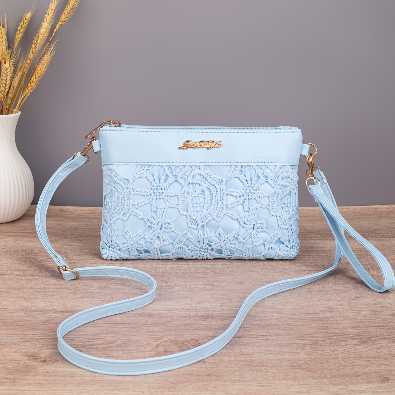 TEMU 3 Colors Gentle Style Warm Tone New Women's Evening Clutch, Adjustable And Interchangeable Shoulder Strap, Handheld Single Shoulder Crossbody