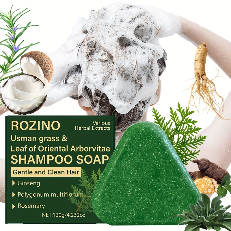 Wash Your Hair Every 7 Days - Stay Up All Night Without Going Bald - Ten-in-One Instant Anti-Frizz and Breakage Usman Grass & Cypress Leaf Shampoo Bar - Shampoo For Women - Shampoo And Conditioner For Women - Shampoo Women - Shampoo Bar For Baldness - Baldness Shampoo - Scalp Nourishment - Frizz Control - Beauty - Plantbased Formula - Nourishing Blend - Frizzfree Formula - Root Strengthening - Sensitive Scalp - Image 3