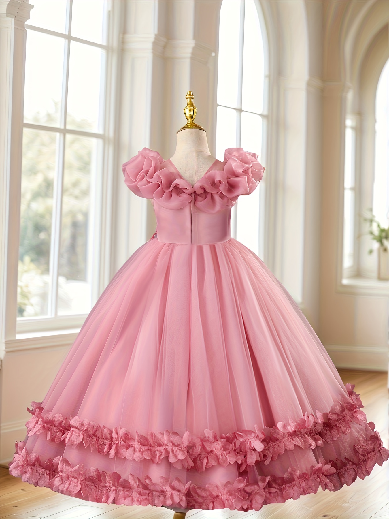 girls elegant high end evening child wedding - Temu United Arab Emirates