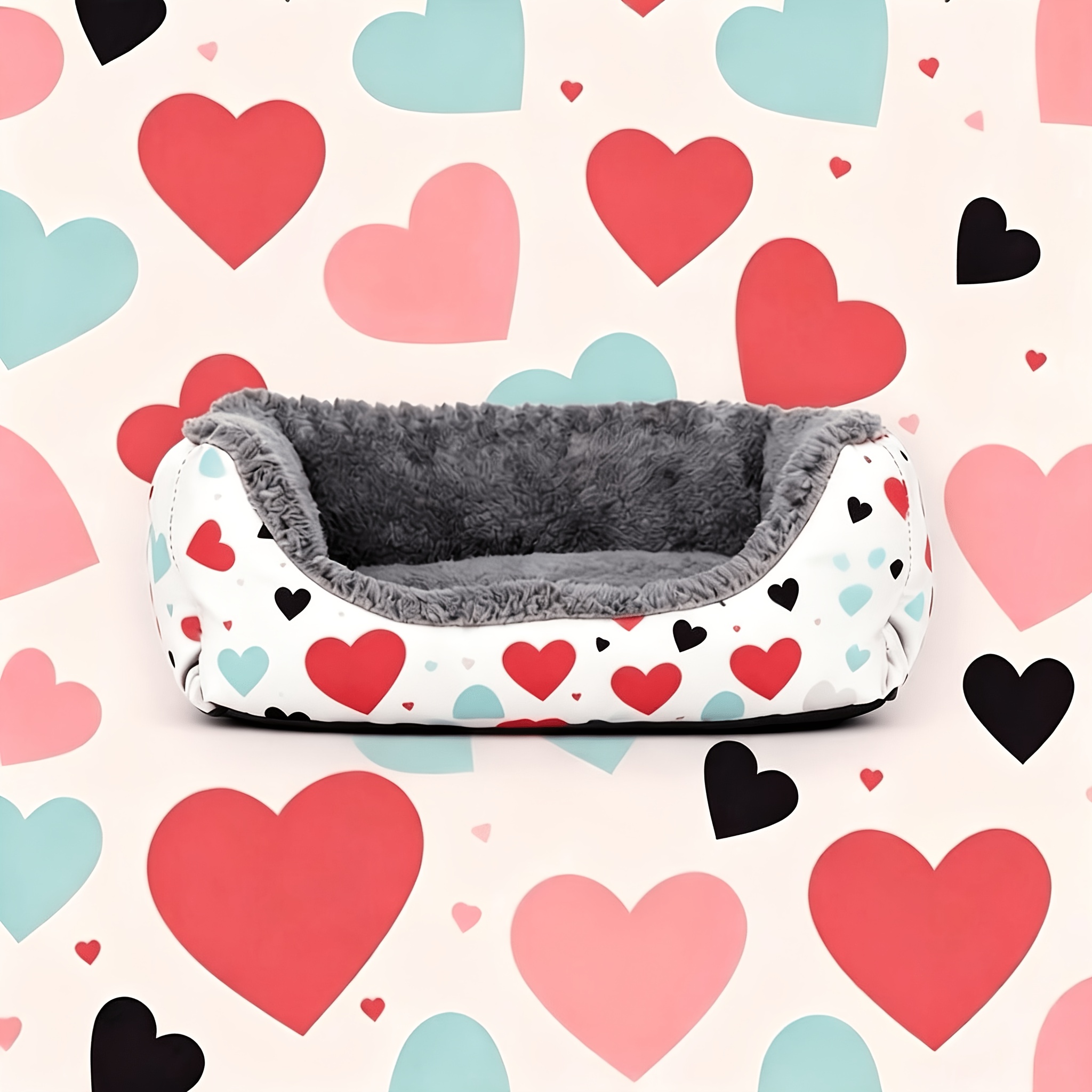 1pc   festival couples valentines day pet bed for dogs and cats multiple sizes gift Product details 1