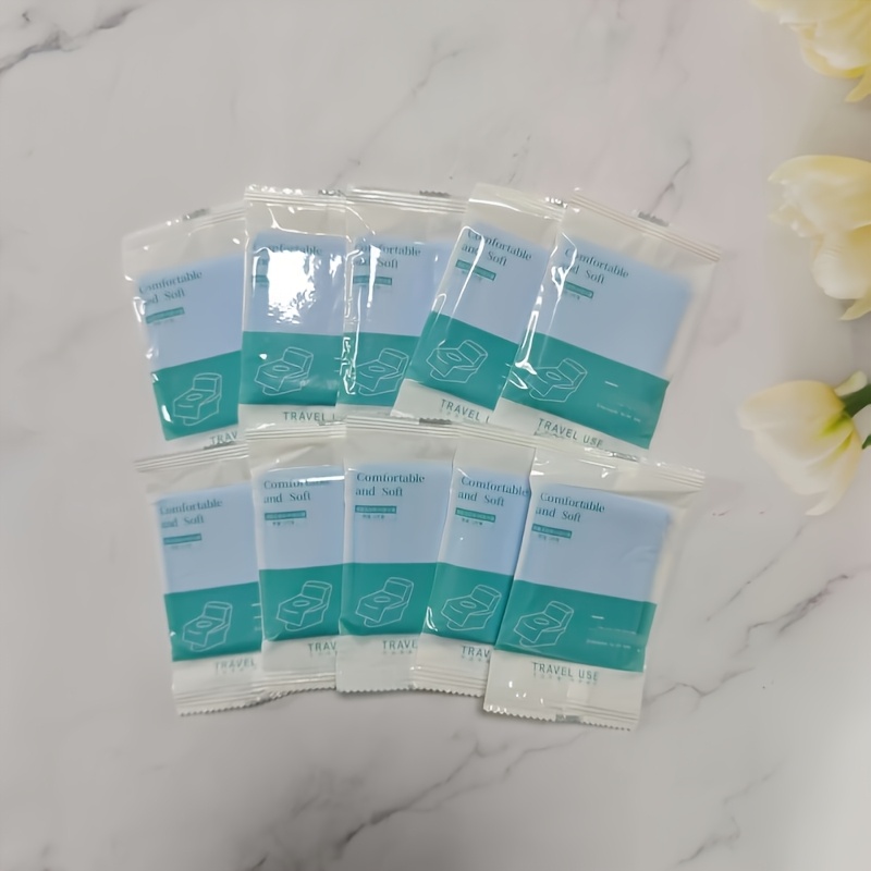 Rv Disposable Toilet Seat Covers - 10pcs - Disposable Toilet Seat Covers Suitable For Rv Toilets. 10pcs In 1 Package, Fixed By Pasting, Convenient To Carry And Personal Hygiene.