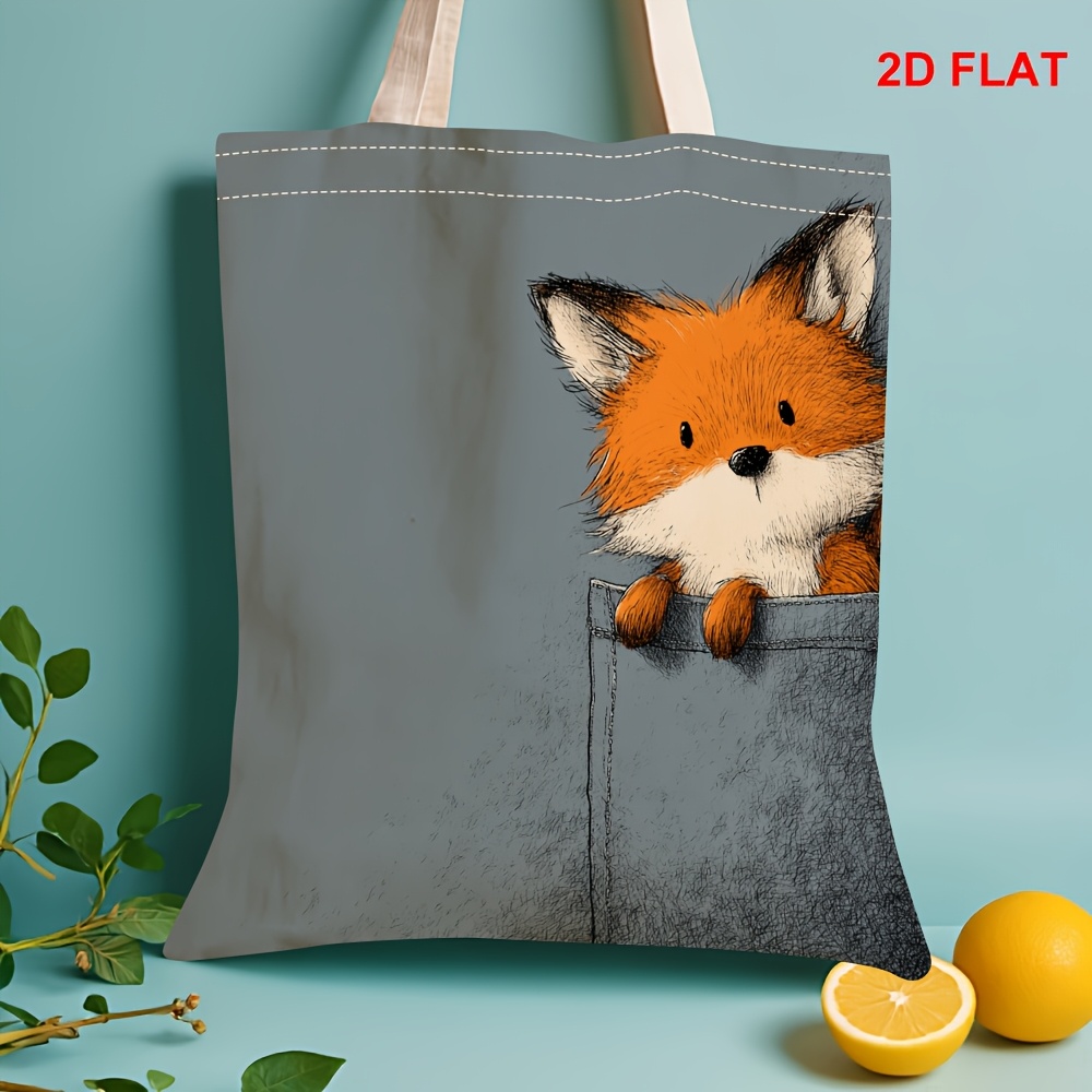 1pc Adorable Pocket Fox - Soft Orange Stuffed With Hanging Loop, Suitable For, Christmas, Easter Gifts, Bedside Companion & Decor, Cute Fox Peeking From Pocket