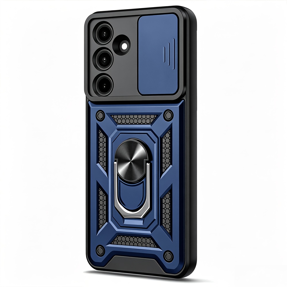 TEMU Phone Case - Heavy Shockproof Hard Case With Stand For Galaxy A17 A37 A57 A16 A26 A36 A56 A15 A35 A55
