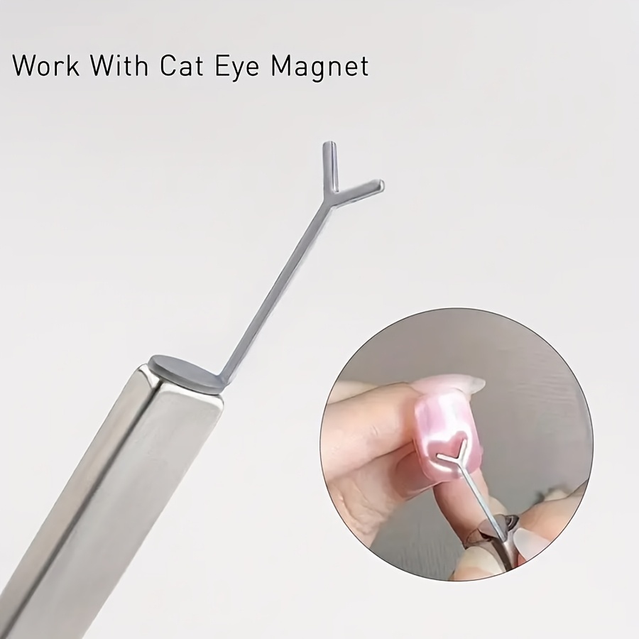 2pcs Y-Shaped Nail Art Tool Attachments for Cat Eye Patterns